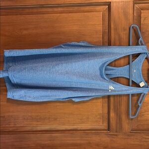 Adidas Blue Striped Tank Top
